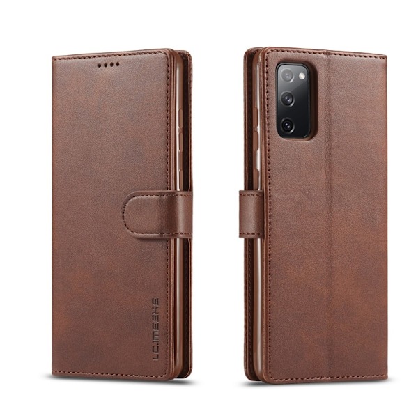 LC.IMEEKE Fodral för Samsung Galaxy S20 FE - Brun Brun