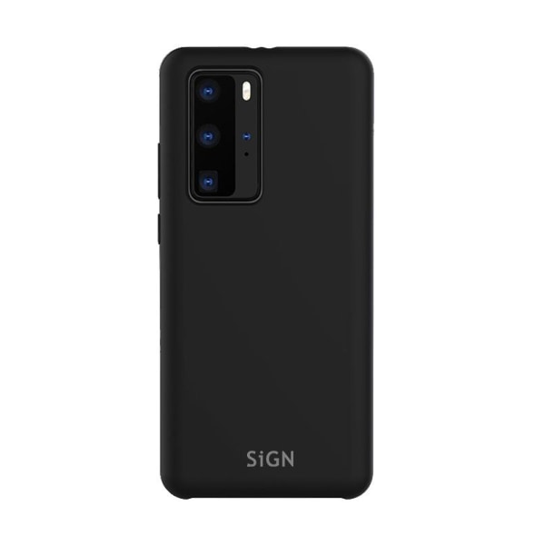 SiGN Liquid Silicone Case för Huawei P40 Pro - Svart Svart