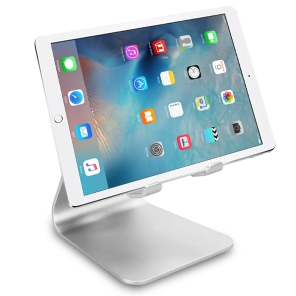 Roterbart stativ i metal för iPhone 6s/iPad Pro 9.7/Samsung S7 - Silver Silver