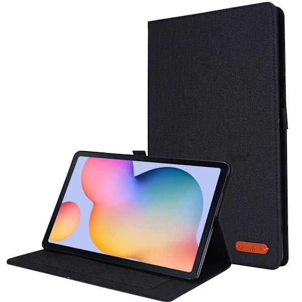 Cloth Texture Fodral för Galaxy Tab S6 Lite 10.4" - Svart Svart