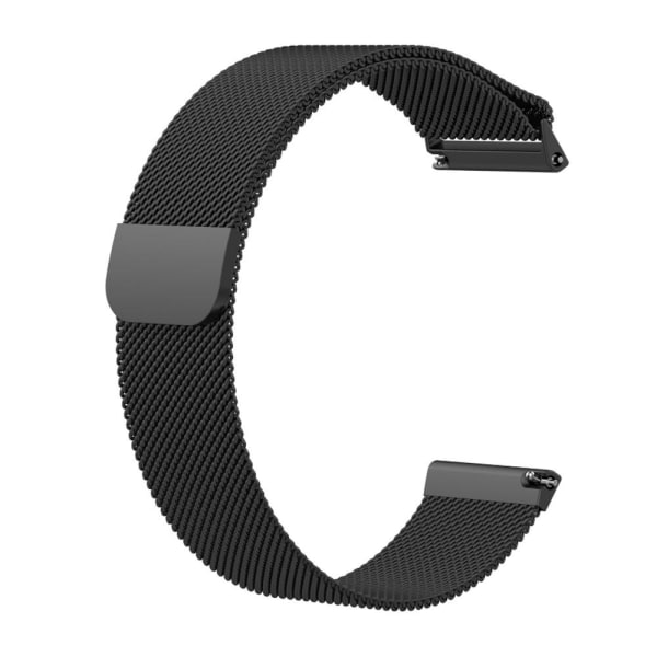 Metallarmband för Fitbit Versa (Strl. Large) - Svart Svart