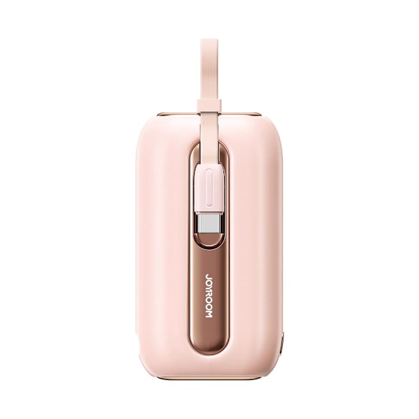 Joyroom Colorful Series 22.5W, 10000mAh Powerbank + 2-in-1 Kablar - Rosa Rosa