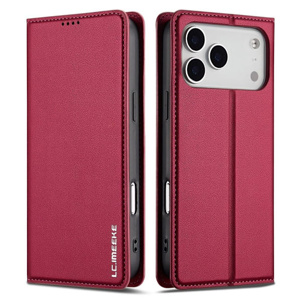 LC.IMEEKE iPhone 17 Pro Max Plånboksfodral – Rosa Rosa