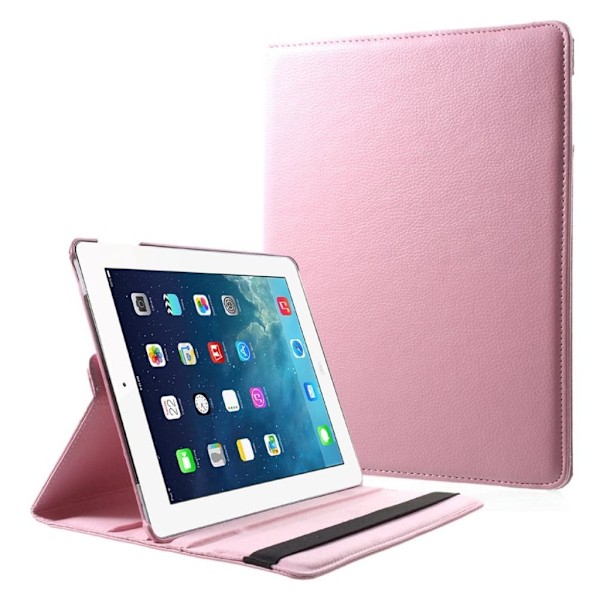 iPad 9.7" 4/3/2 fodral med roterbart stativ - Rosa Rosa