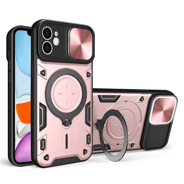 IPhone 11 skal med ett lock - Rosa Rosa