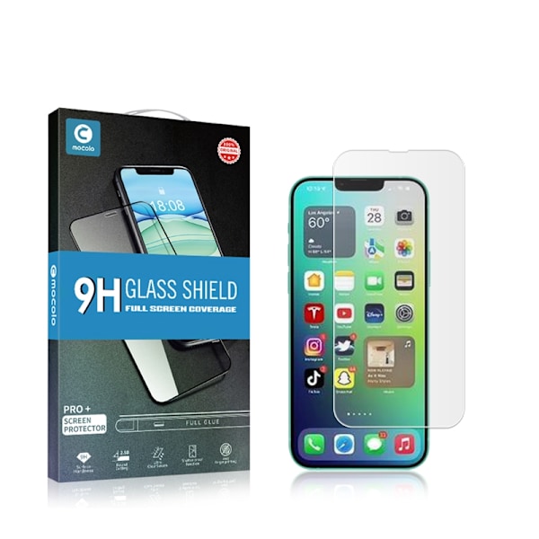 MOCOLO 2.5D Skärmskydd i Härdat Glas för iPhone 14 Pro Max - Genomskinlig Transparent