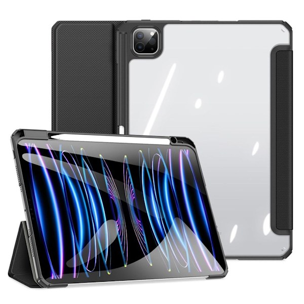 DUX DUCIS TOBY Series iPad Pro 11" 2024 Tri-fold Fodral med pennhållare - svart Svart