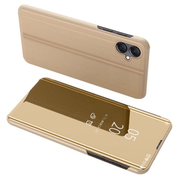 Samsung Galaxy A05 View Window Fodral - Guld Guld