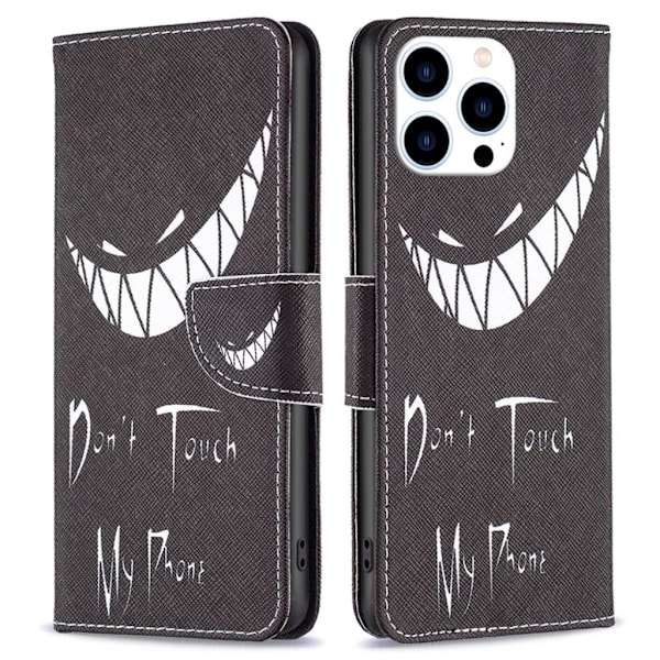 iPhone 15 Pro fodral med tryck - Don`t Touch My Phone, Smile