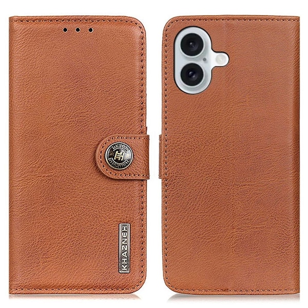KHAZNEH iPhone 16 Plus Fodral - Brun Brun