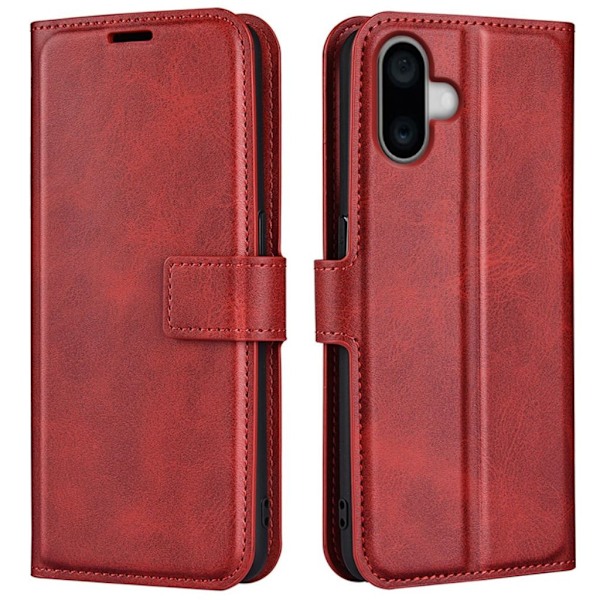 iPhone 16 Plus plånboksfodral - Röd Röd