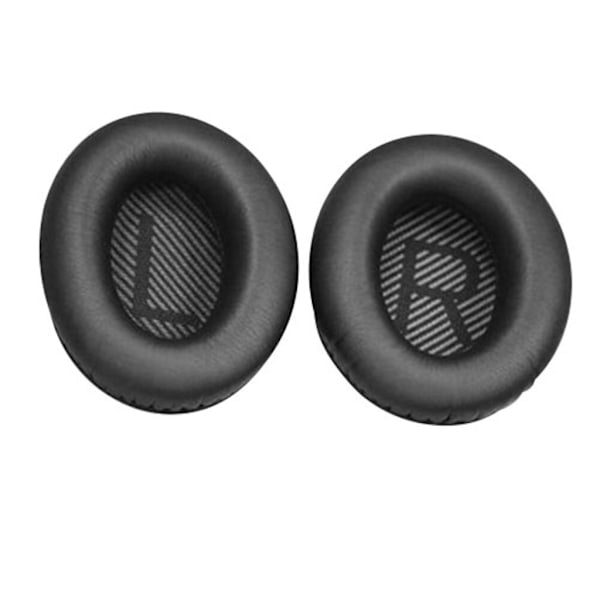BOSE QC2/QC15/AE2/QC25/QC35 Öronkuddar till hörlurar, ersättning, 1 par - Svart Svart