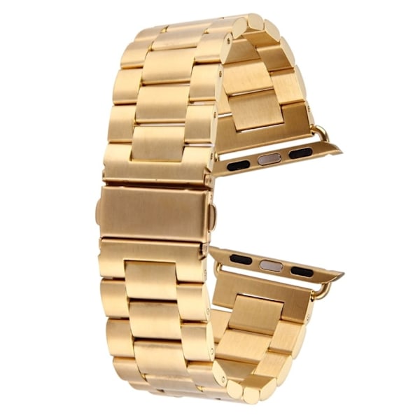 Apple Watch 7/8/9 41mm etc Klockarmband i Rostfritt stål - Guld Guld