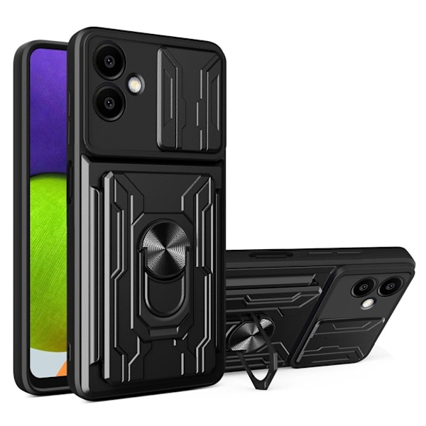 Samsung Galaxy A06 Skal med Ringhållare - Svart Svart