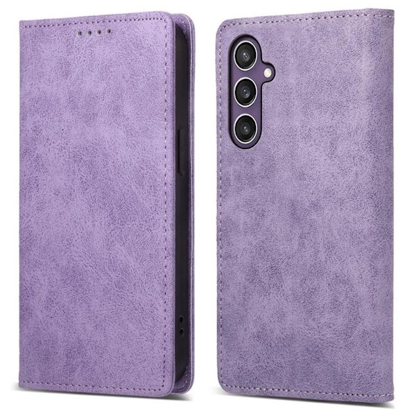 Samsung Galaxy S25 Plus RFID Blockerande Plånboksfodral - Lila Lila