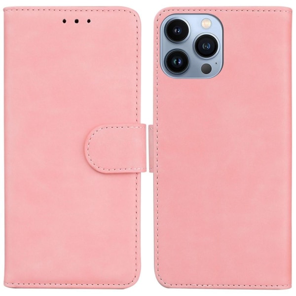 Wallet Flip Fodral För iPhone 14 Pro - Rosa Rosa