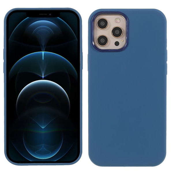 IPhone 12- 12 Pro silikonskal - Mörkblått Mörkblå