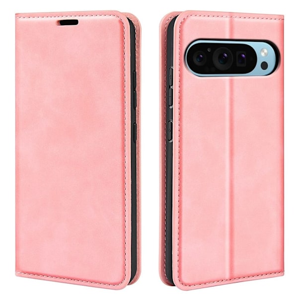Google Pixel 9 / 9 Pro Plånboksfodral - Rosa Rosa