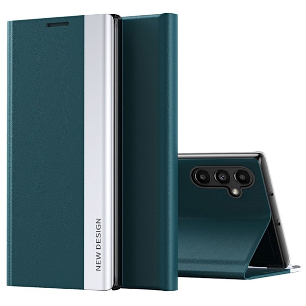 Samsung Galaxy A14 fodral med ett stativ - Grön Grön