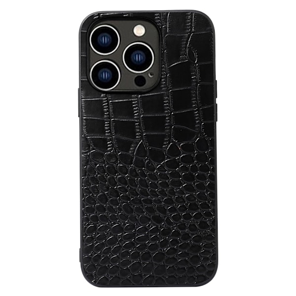 IPhone 14 Pro läderskal - Svart Svart