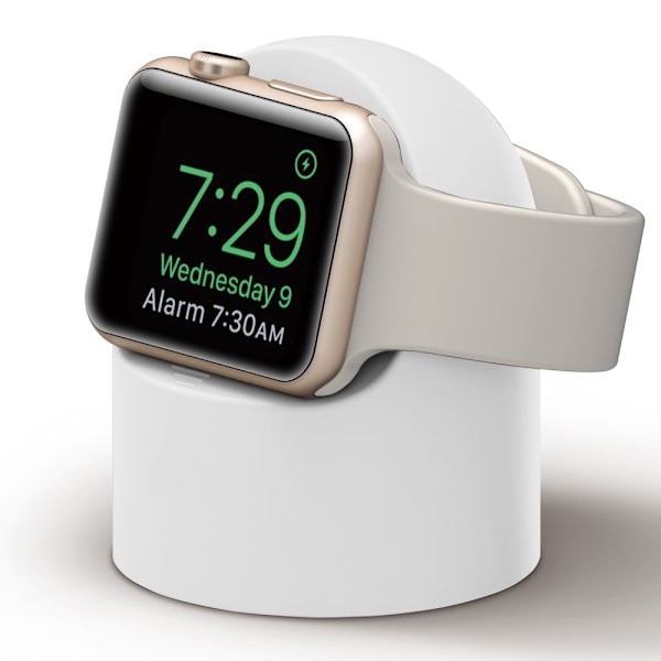 Silikonstativ för Apple Watch - Vit Vit