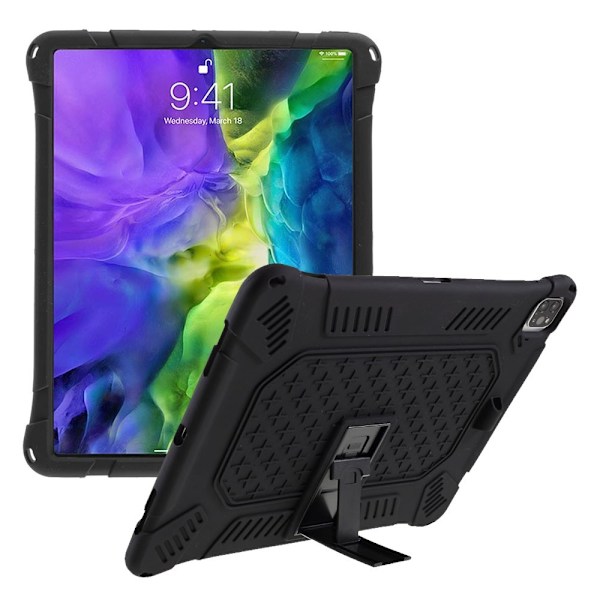 IPad Pro 12.9 2022, 2018, 2020, 2021 silikonfodral - Svart Svart