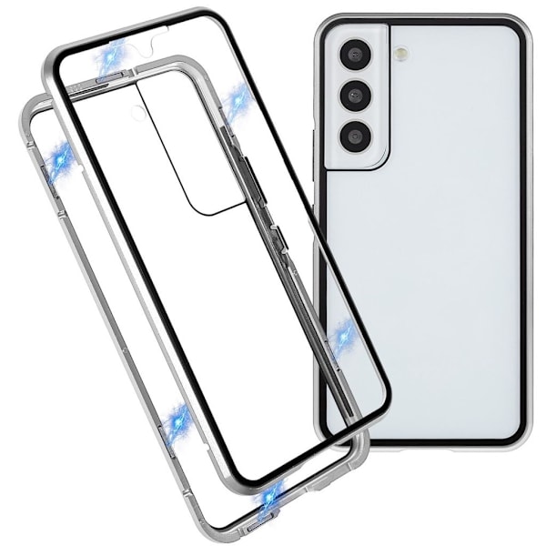 Samsung Galaxy S22+ 5G skal i härdat glas - Silver Silver