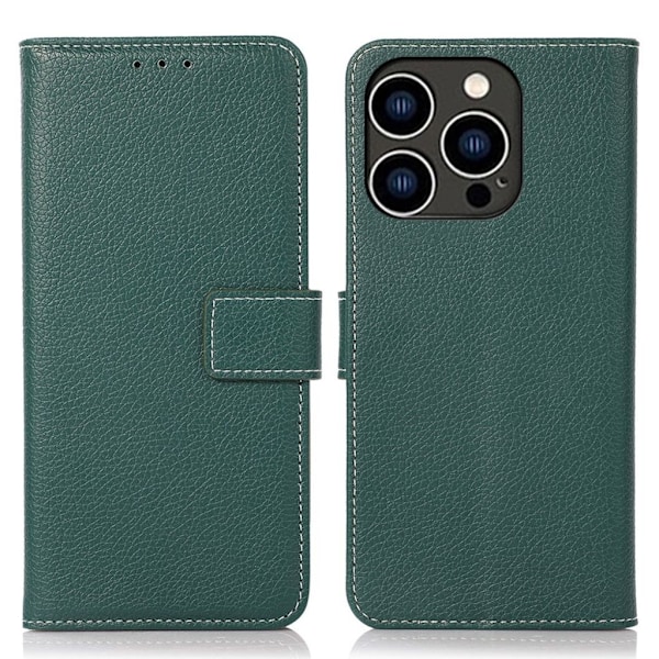 Vikbart iPhone 15 Pro fodral - Blackish Green Grön