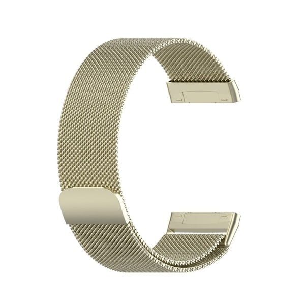 Magnetiskt Fitbit Versa 3 etc. band - Guldfärgat Guld