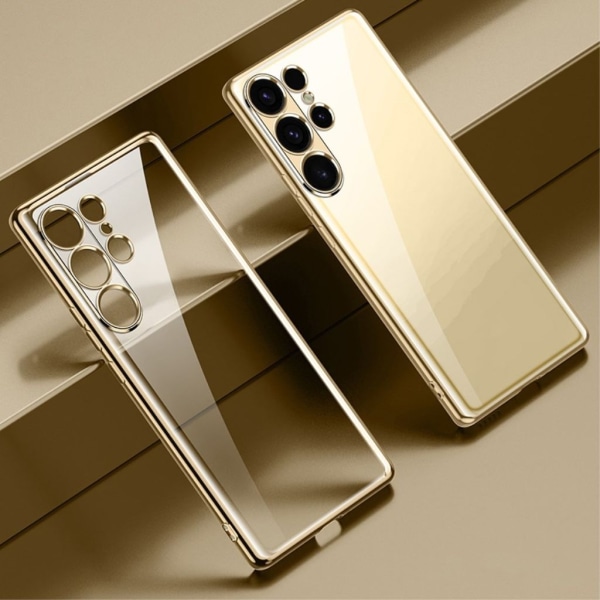 SULADA för Samsung Galaxy S24 Ultra-fodral Ultratunnt elektroplä Guld
