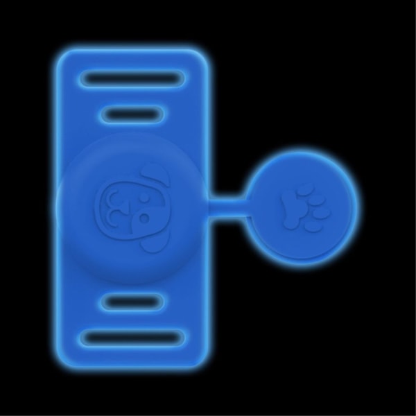 Apple AirTag Skal för Djurhalsband med Lock - Luminous Blue
