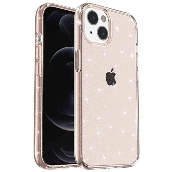 Glittrande iPhone 15 skal - Guldfärgat Guld