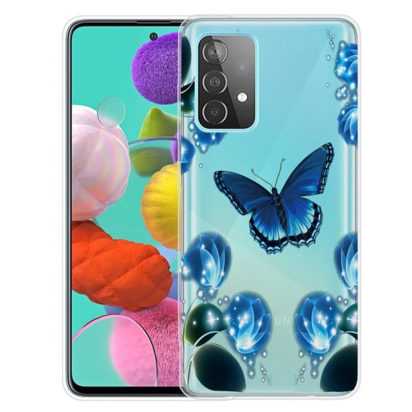 Samsung Galaxy A73 5G TPU-skal - Butterfly and Flower Butterfly and Flower