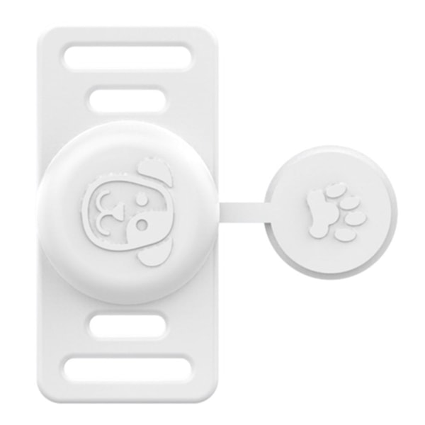 Apple AirTag Skal för Djurhalsband med Lock - Vit Vit
