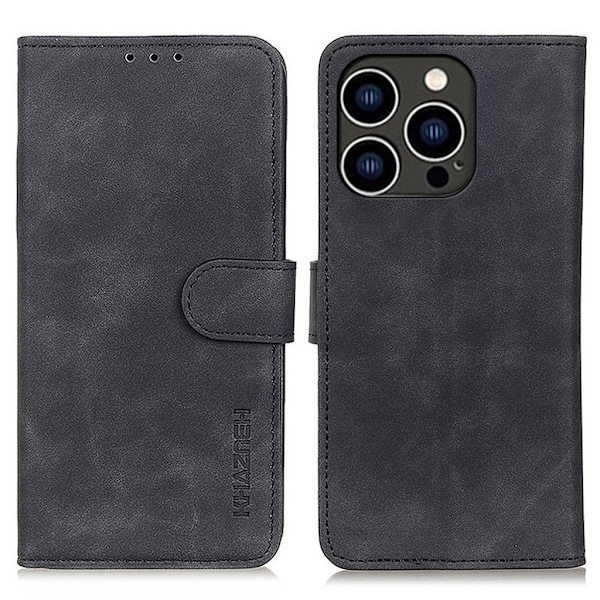 Retro KHAZNEH iPhone 15 Pro fodral - Svart Svart