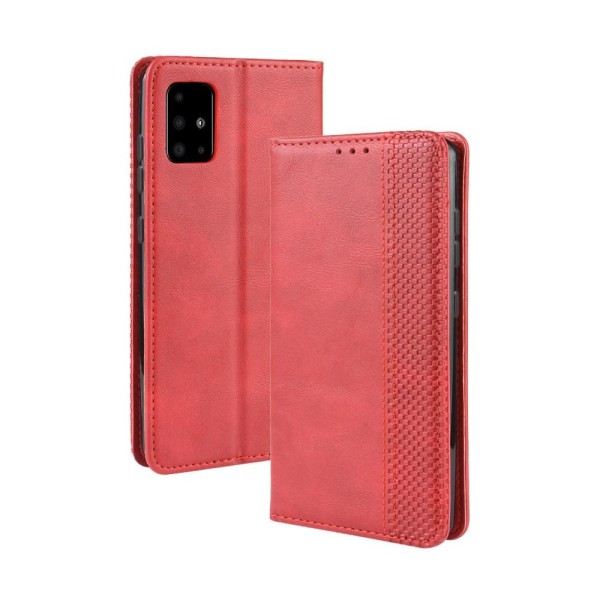 Vintage Plånboksfodral till Samsung Galaxy S20 Plus - Röd Röd
