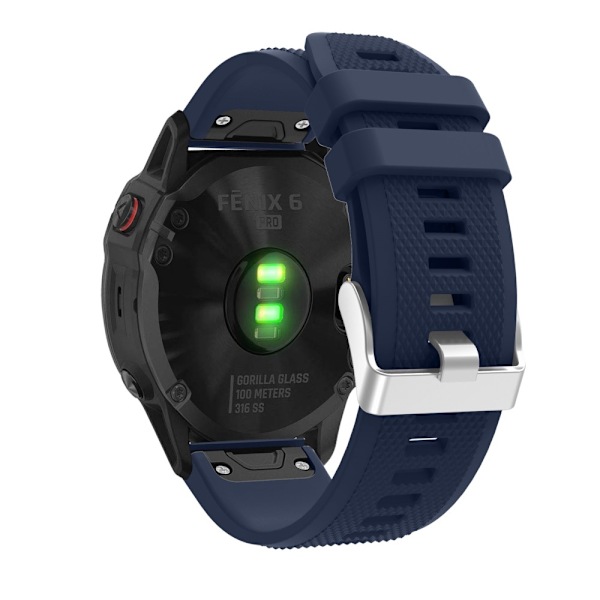 Garmin Fenix 7/6/6 Pro/Forerunner935/945 etc. Klockarmband i silikon - Blå Blå
