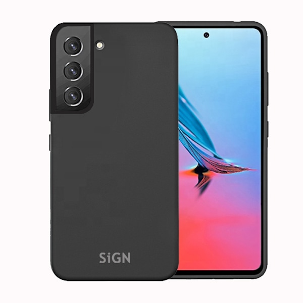 SiGN Liquid Silicone skal till Samsung Galaxy S22 Plus - Svart Svart