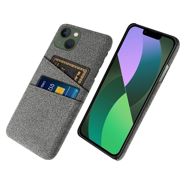 Dual Card Slots Skal för iPhone 14 - Grå grå