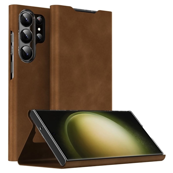 Samsung Galaxy S24 Ultra fodral - Brun Brun