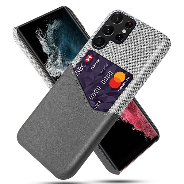 Samsung Galaxy S23 Ultra skal med en kortplats - Grått grå