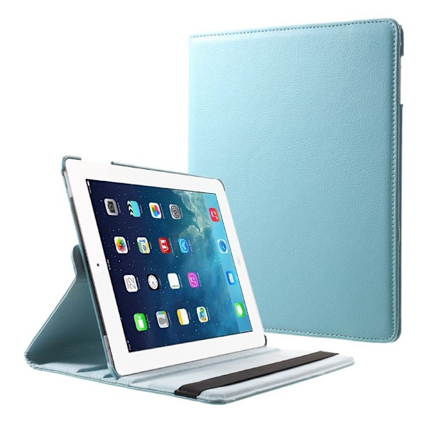 iPad 9.7" 4/3/2 fodral med roterbart stativ - Blå Blå