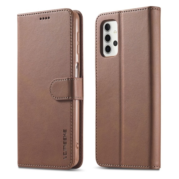 LC.IMEEKE Plånboksfodral för Galaxy A32 5G - Coffee Brun