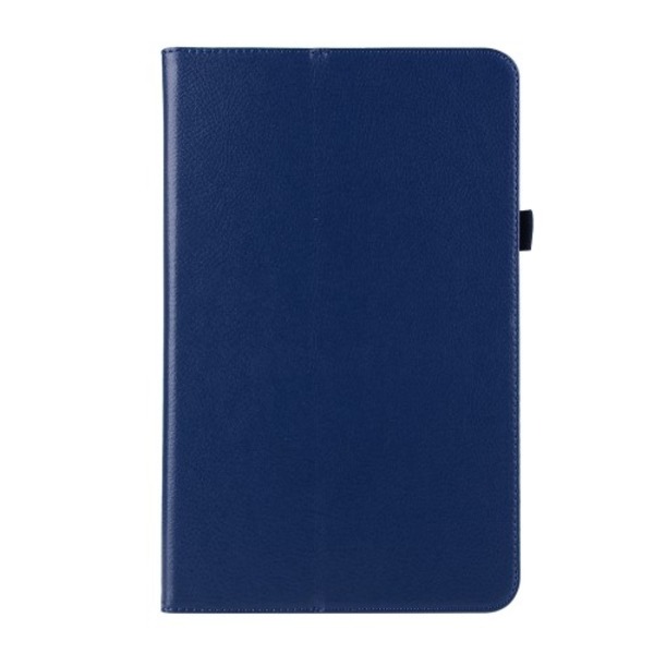 Litchi fodral för Samsung Galaxy Tab A 10.1 2016 - Mörkblå Mörkblå