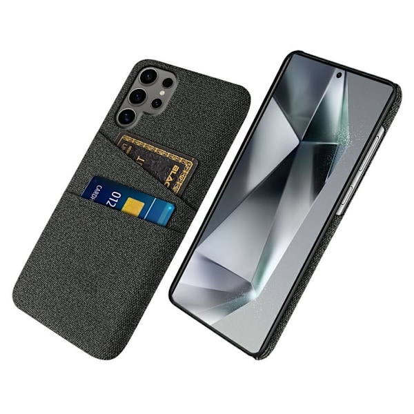 Samsung Galaxy S25 Ultra Skal med kortfack - Svart Svart