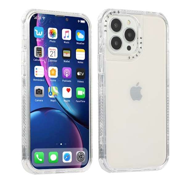 All-Around PC Skal för iPhone 13 Pro - Genomskinligt Transparent