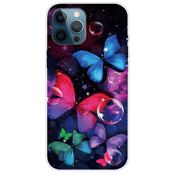 IPhone 14 Pro TPU-skal - Colorful Butterflies Colorful Butterflies