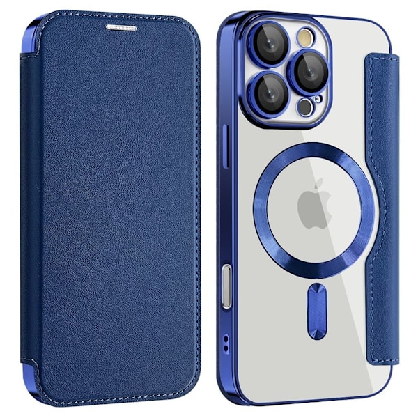 iPhone 16 Pro Max Fodral med Kortplatser - Blå Blå
