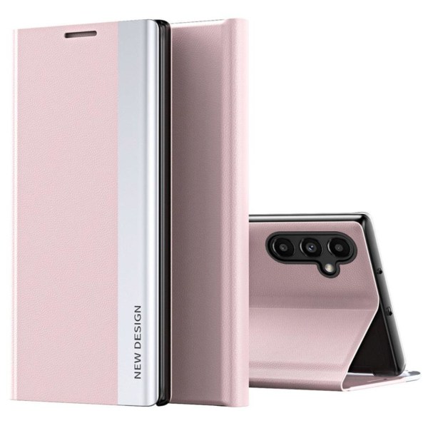 Samsung Galaxy A14 fodral med ett stativ - Rosa Rosa