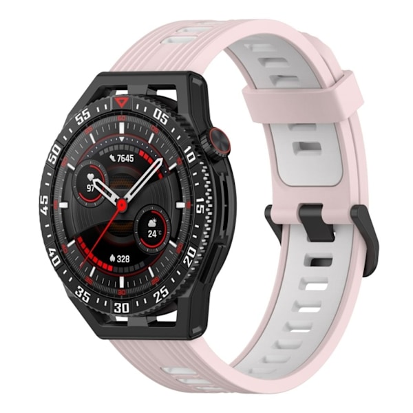Garmin Venu 2 Tvåfärgat klockarmband i silikon - Rosa/Vit Rosa